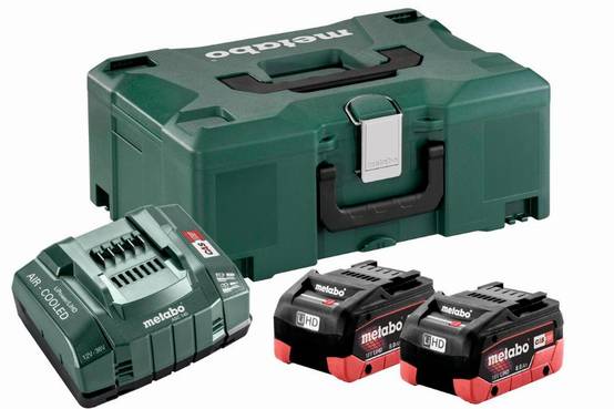 Metabo - Pack énergie 18V METABO 2 Batt. 8,0 Ah LiHD + Charg. ASC 145 + coffret MetaBox - 685131000 - Image 1