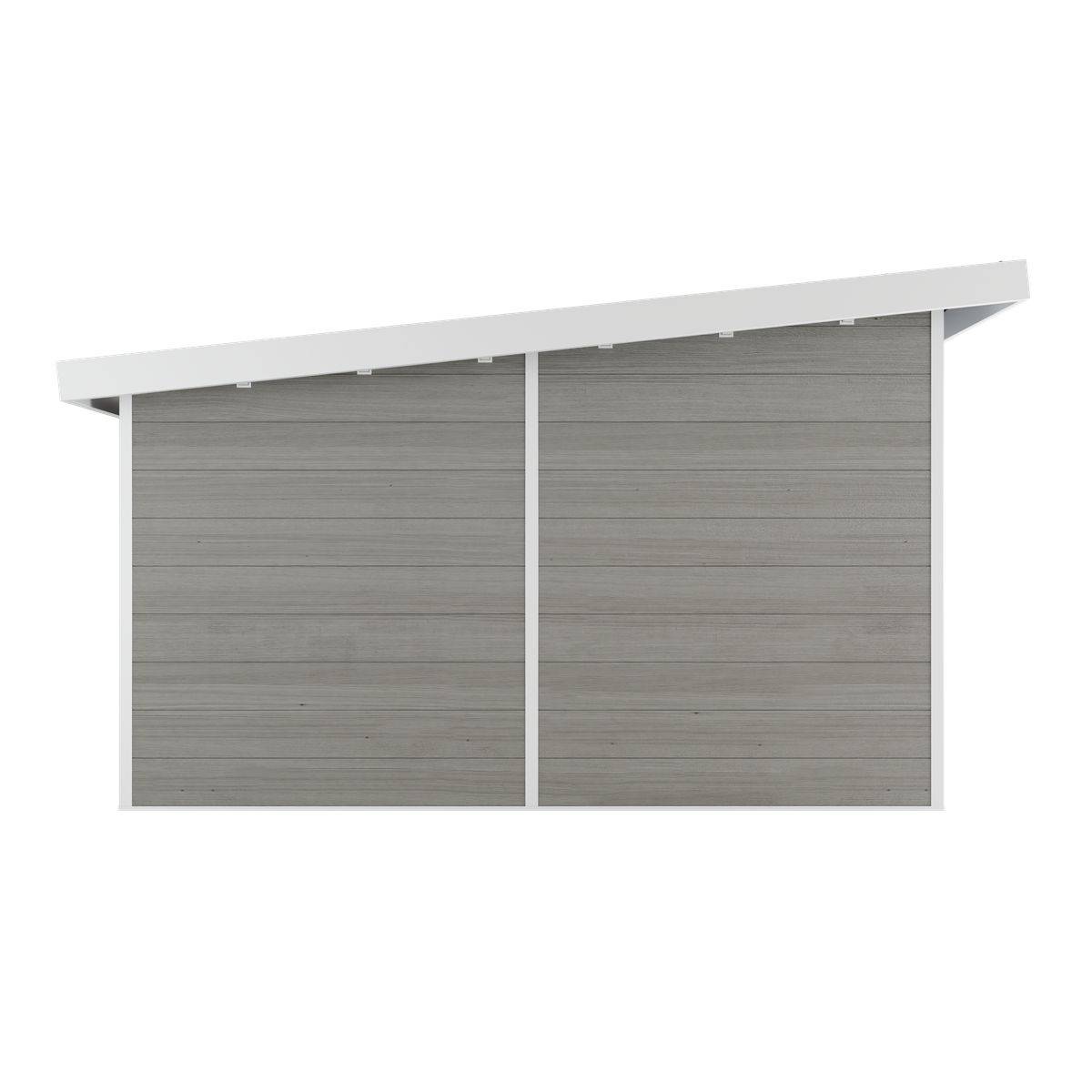 Direct Abris - Abri de Jardin Composite ALMA - 15m2 Gris clair - Cabane de Jardin - Image 5