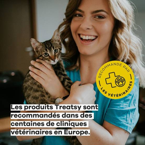 Bouchées Stress & Urinaire Chat – Complément Anti-Stress & Cystite Idiopathique Féline (CIF) – L-Tryptophane, Oméga-3, N-Acetyl-D-Glucosamine-Treatsy - Image 7