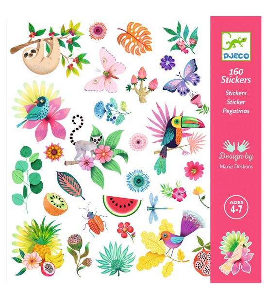 Stickers Papier Paradise 160 pieces - Djeco