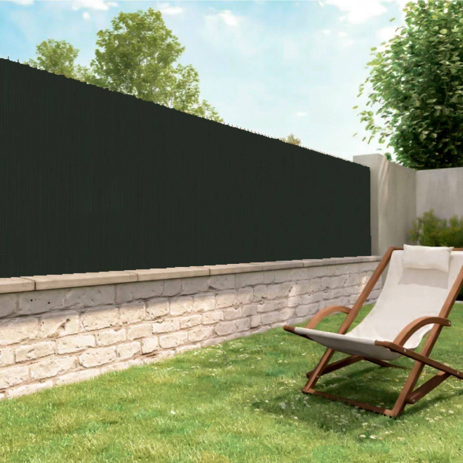 Rouleau de brise vue occultant pour jardin - 1 x 10 m - Vert - Linxor - Image 4