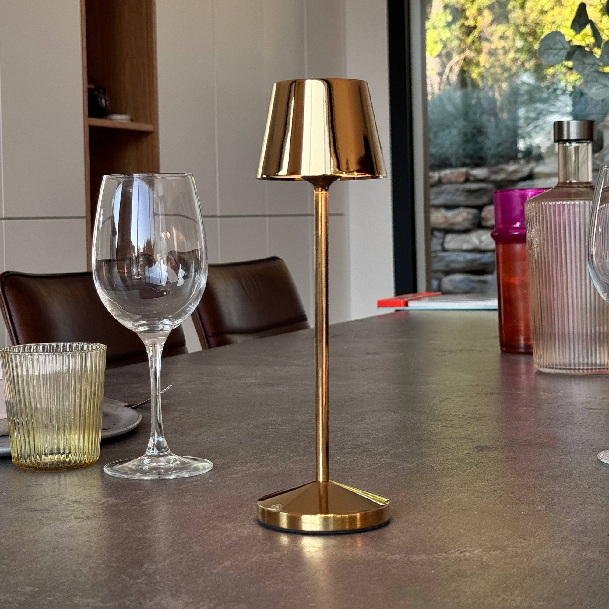 Lumisky - Lampe de table sans fil EMILY Or H25cm - Imagen 6