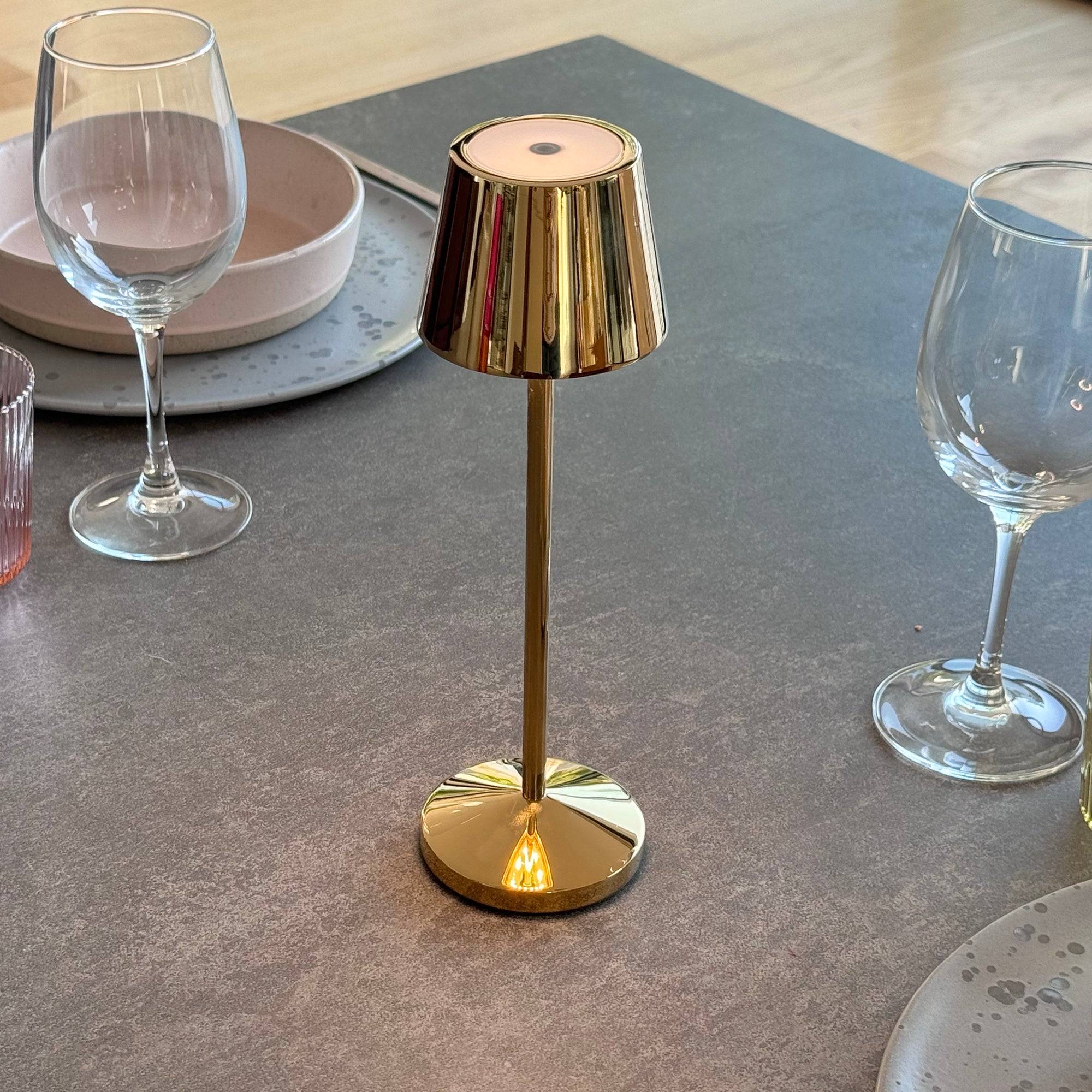 Lumisky - Lampe de table sans fil EMILY Or H25cm - Imagen 5