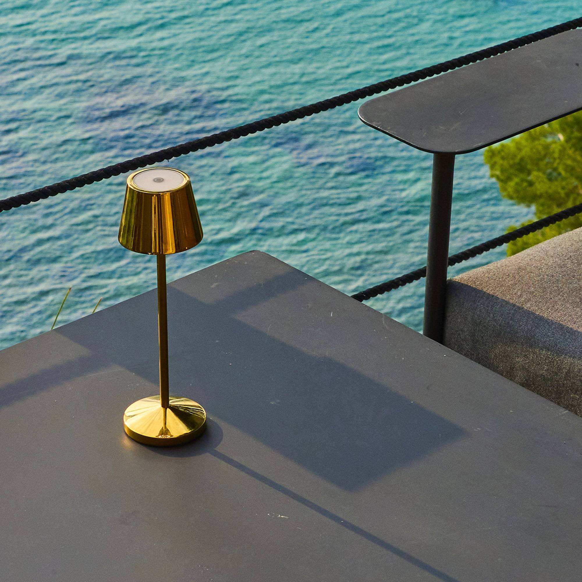 Lumisky - Lampe de table sans fil EMILY Or H25cm - Imagen 3