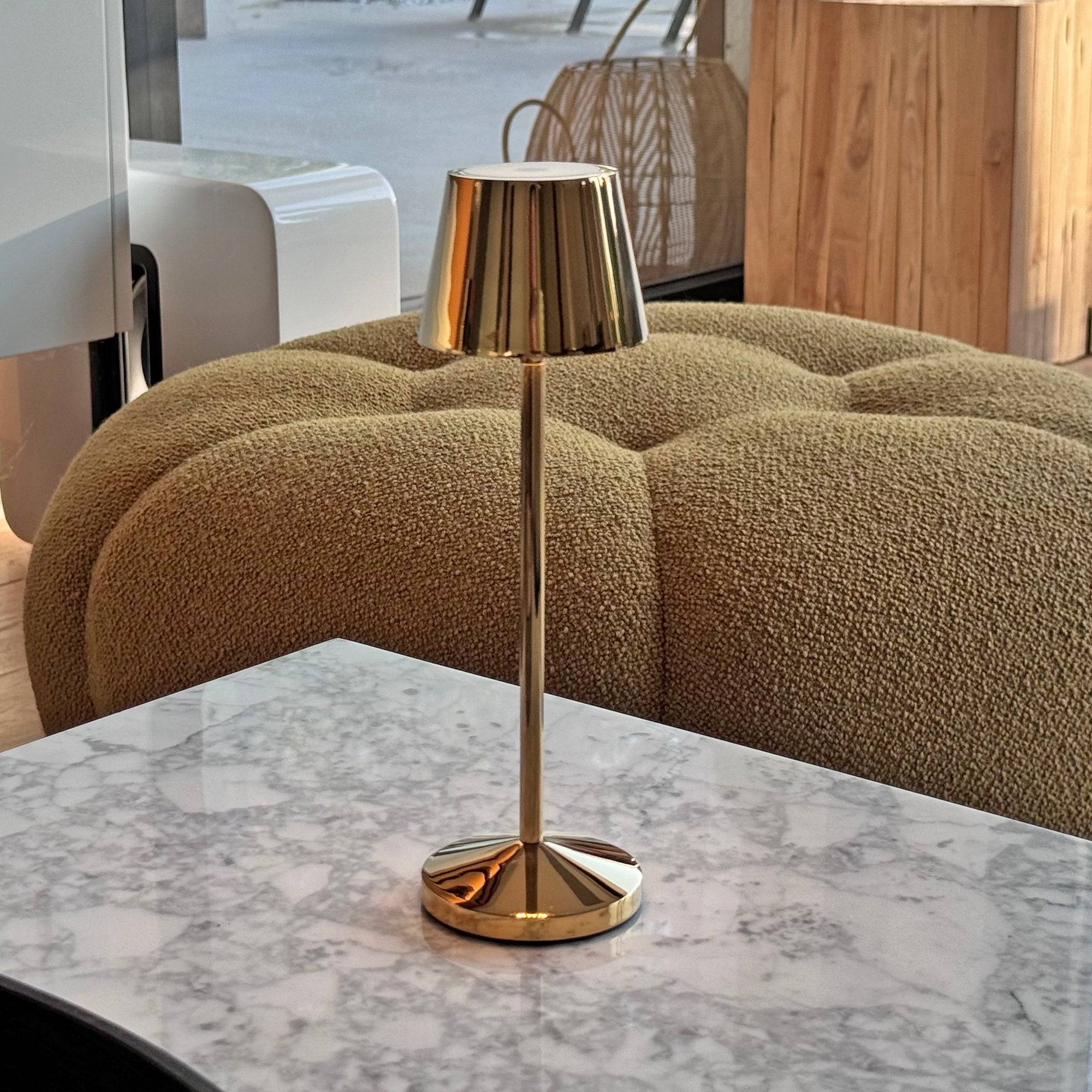 Lumisky - Lampe de table sans fil EMILY Or H25cm - Imagen 8