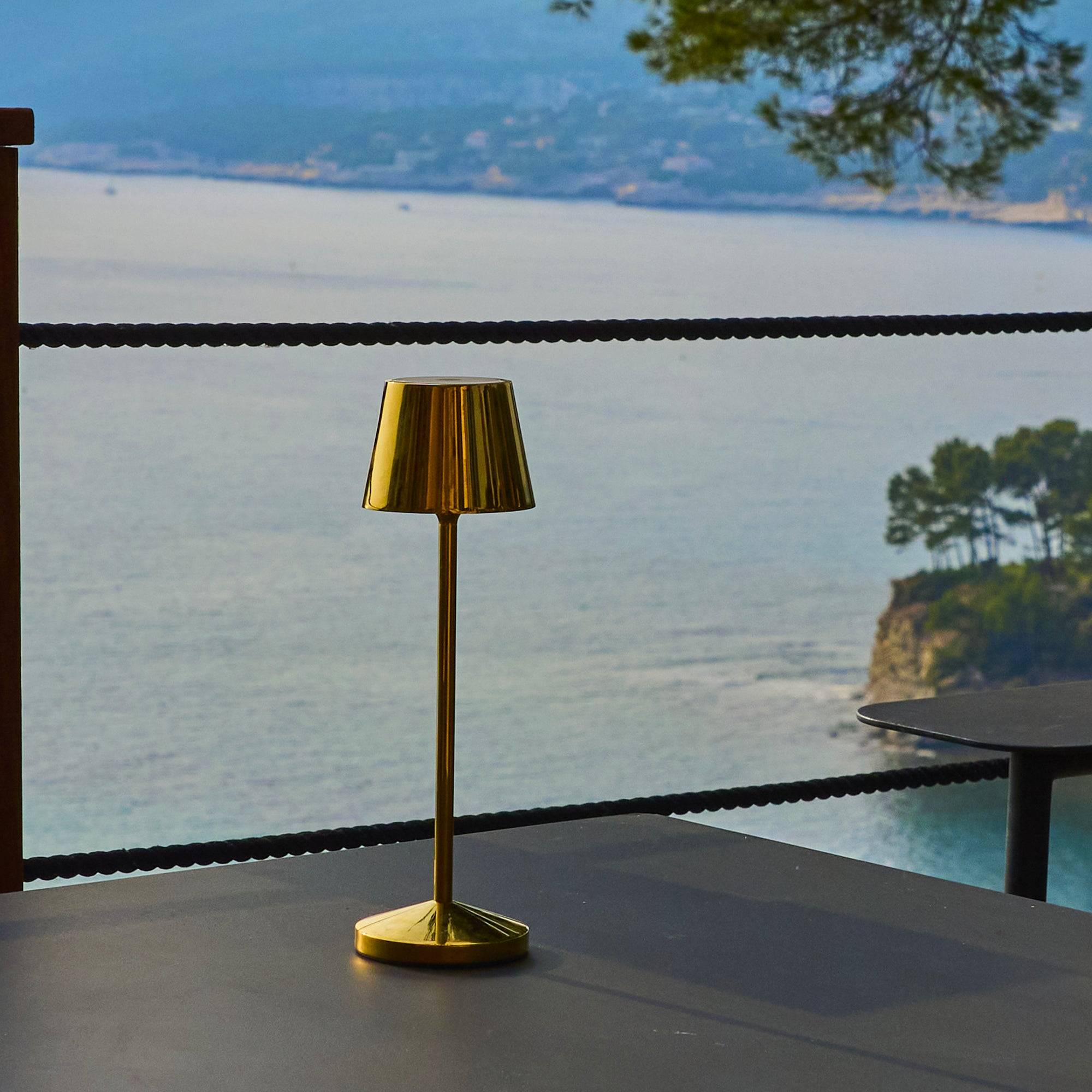 Lumisky - Lampe de table sans fil EMILY Or H25cm - Imagen 4