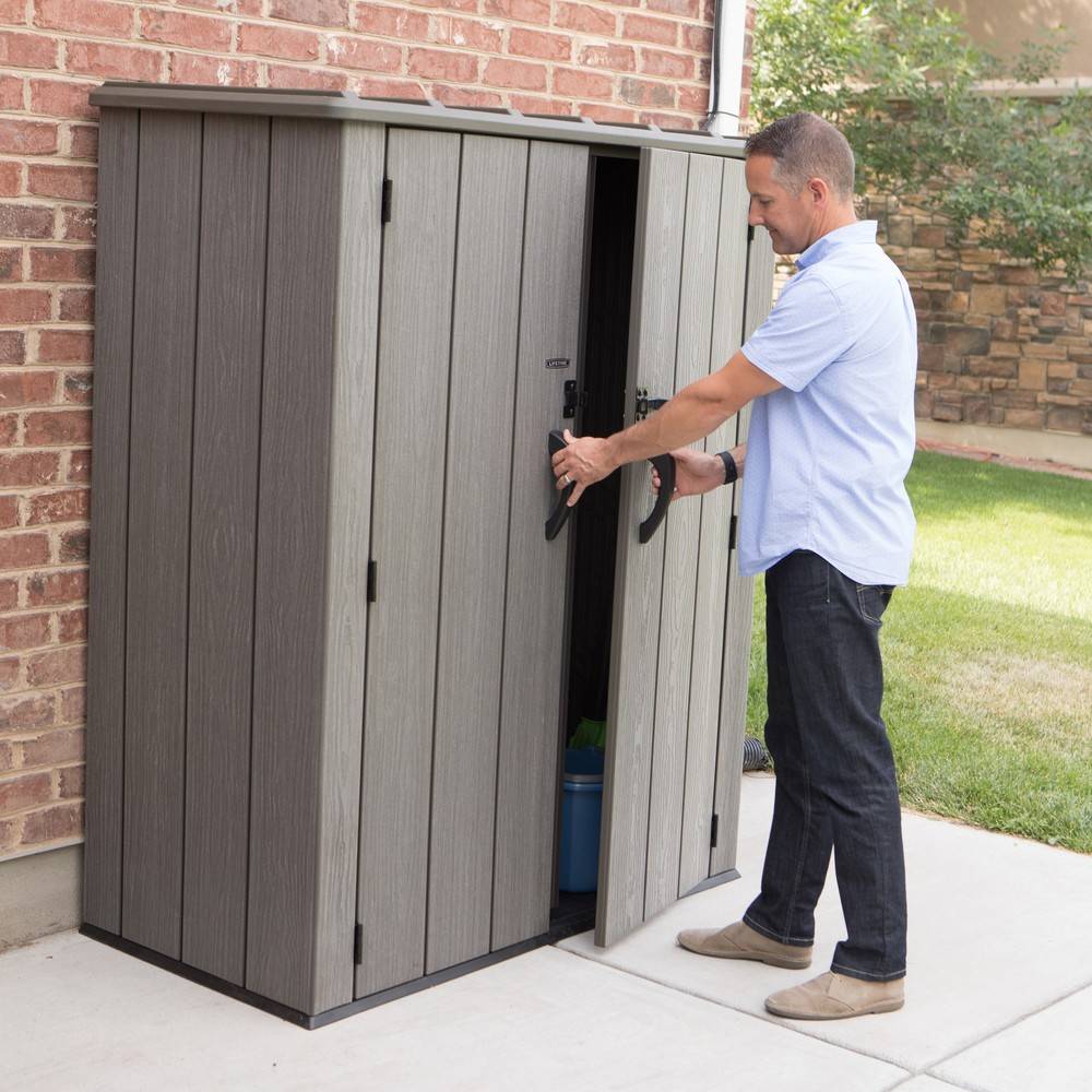 Habrita - Armoire de rangement 1,94m3 - résine imitation bois Habrita - Imagen 3