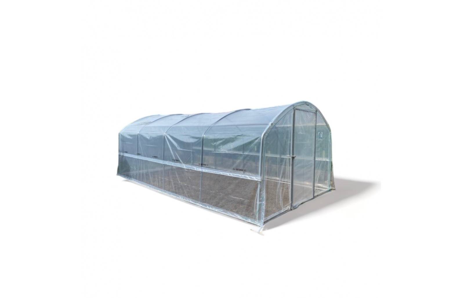 Serre tunnel de jardin - 18m² - 3 x 6 m - pieds droits - aérations latérales - 4 saisons - LES SERRES TONNEAU - Image 2