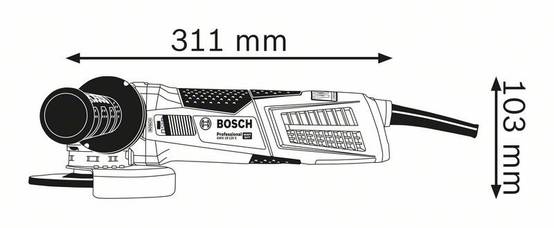 Bosch - Meuleuse BOSCH X-Lock GWX 19-25 S - 1900W Ø125 mm - 06017C8002 - Image 2