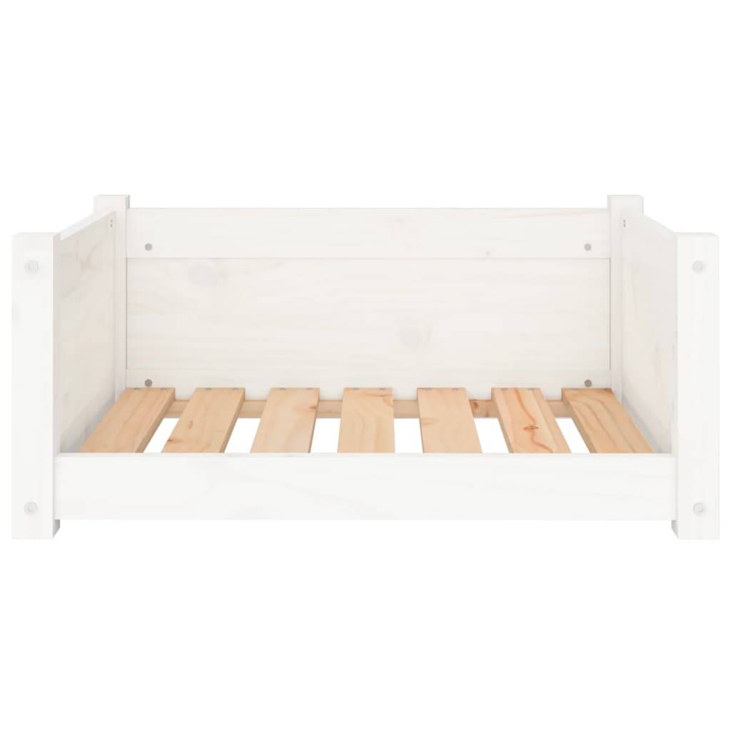 Vidaxl - Panier pour chien Blanc 65,5 x 50,5 x 28 cm Bois de pin massif vidaXL 821448 - Imagen 6