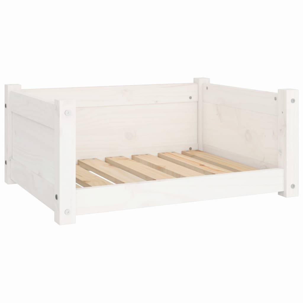 Vidaxl - Panier pour chien Blanc 65,5 x 50,5 x 28 cm Bois de pin massif vidaXL 821448 - Imagen 2