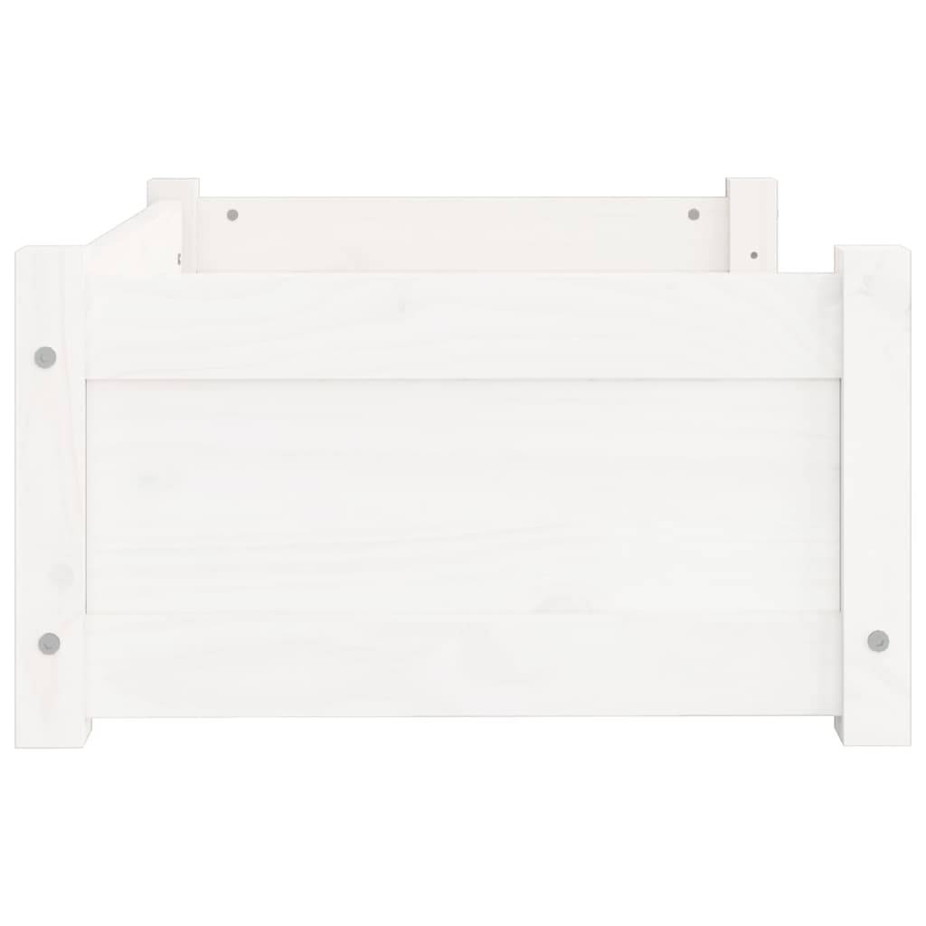 Vidaxl - Panier pour chien Blanc 65,5 x 50,5 x 28 cm Bois de pin massif vidaXL 821448 - Imagen 7