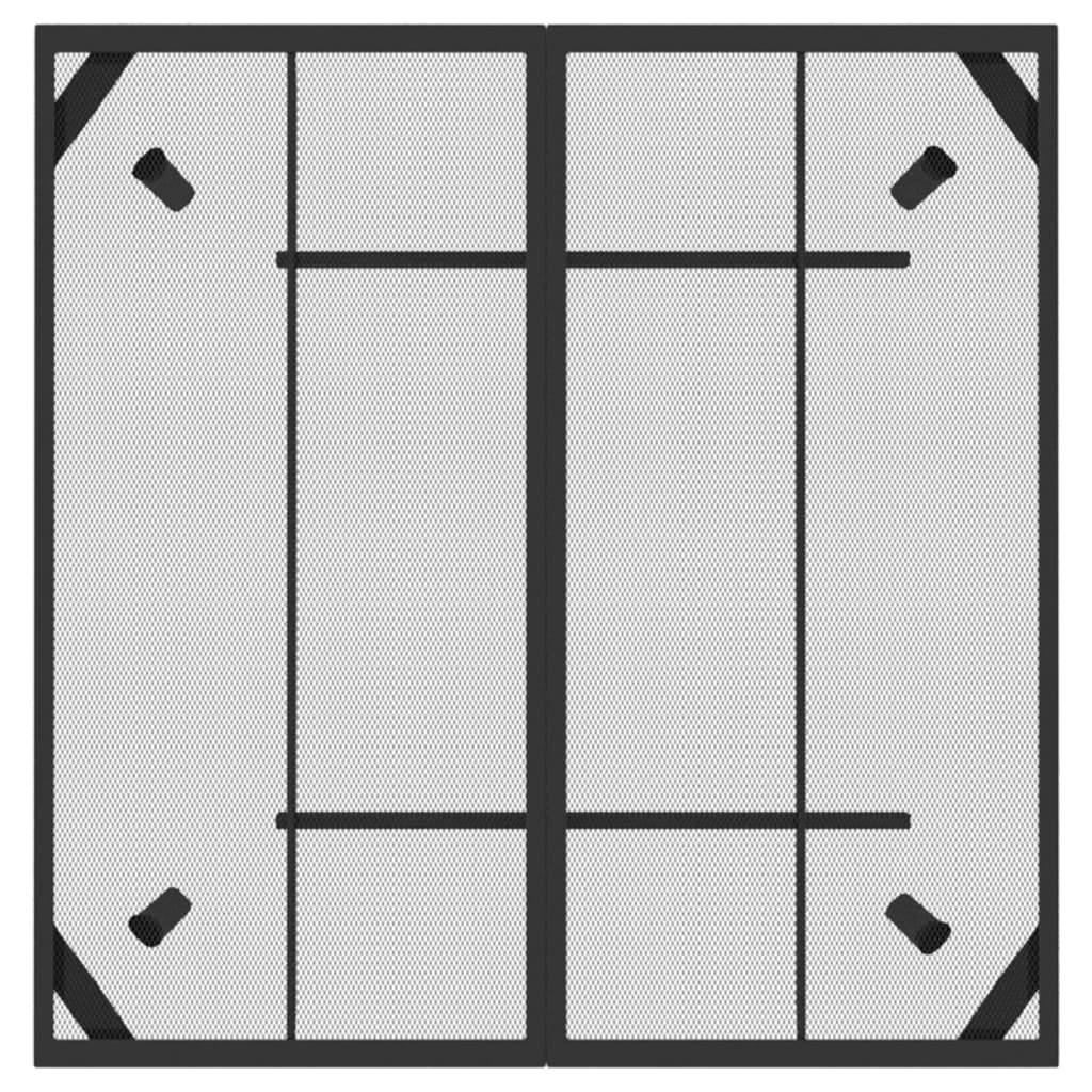 PANGIVO - Table de Jardin Anthracite 100 x 100 x 72 cm Treillis d'Acier - PANGIVO - Image 4