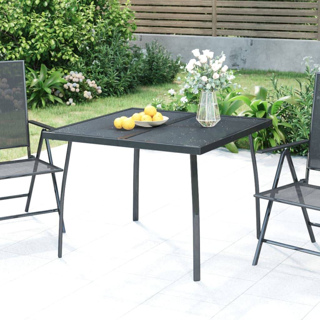 PANGIVO - Table de Jardin Anthracite 100 x 100 x 72 cm Treillis d'Acier - PANGIVO - Image 1