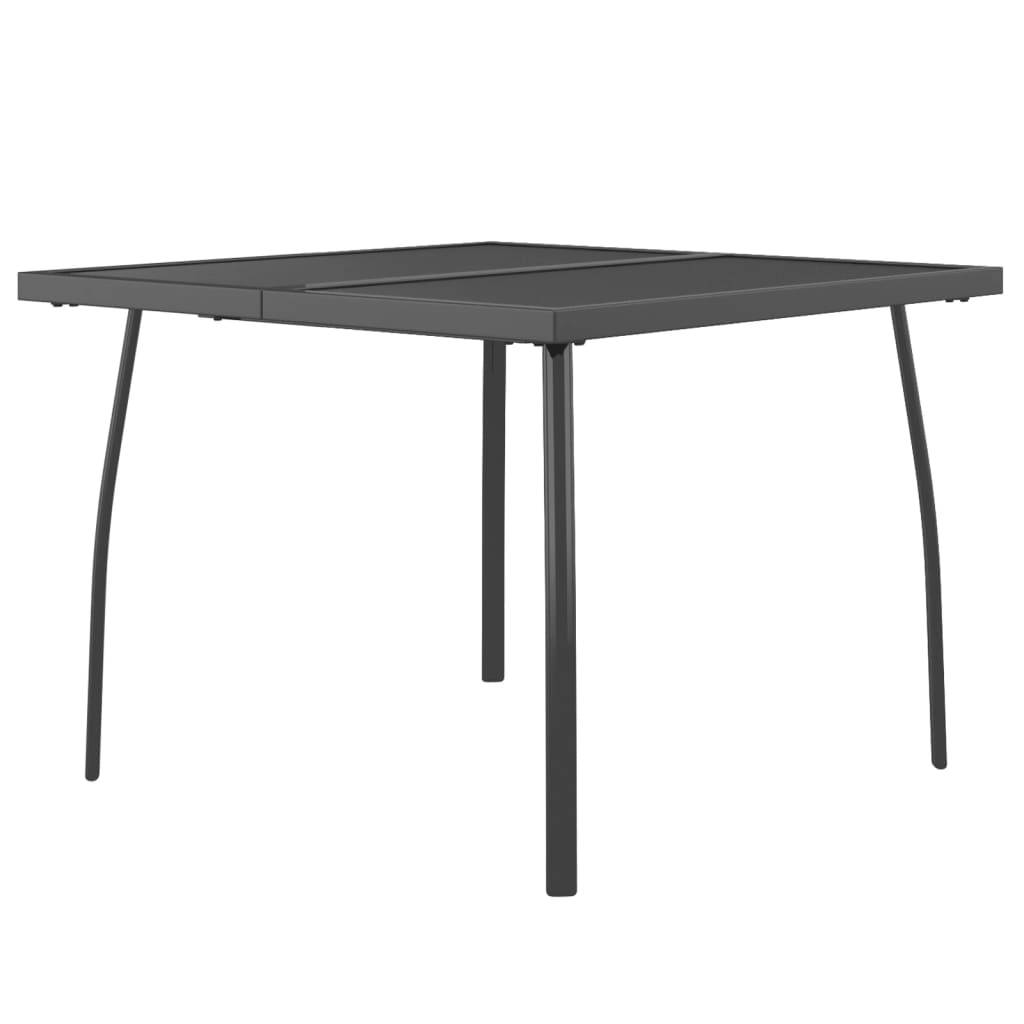 PANGIVO - Table de Jardin Anthracite 100 x 100 x 72 cm Treillis d'Acier - PANGIVO - Image 2