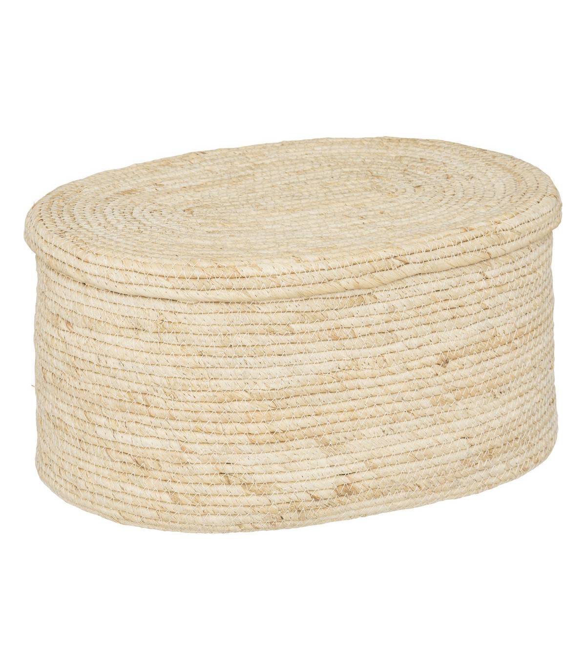 Lot de 2 Paniers de rangement tressés Beige - Imagen 6