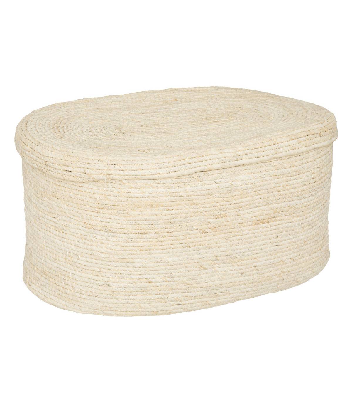 Lot de 2 Paniers de rangement tressés Beige - Imagen 5