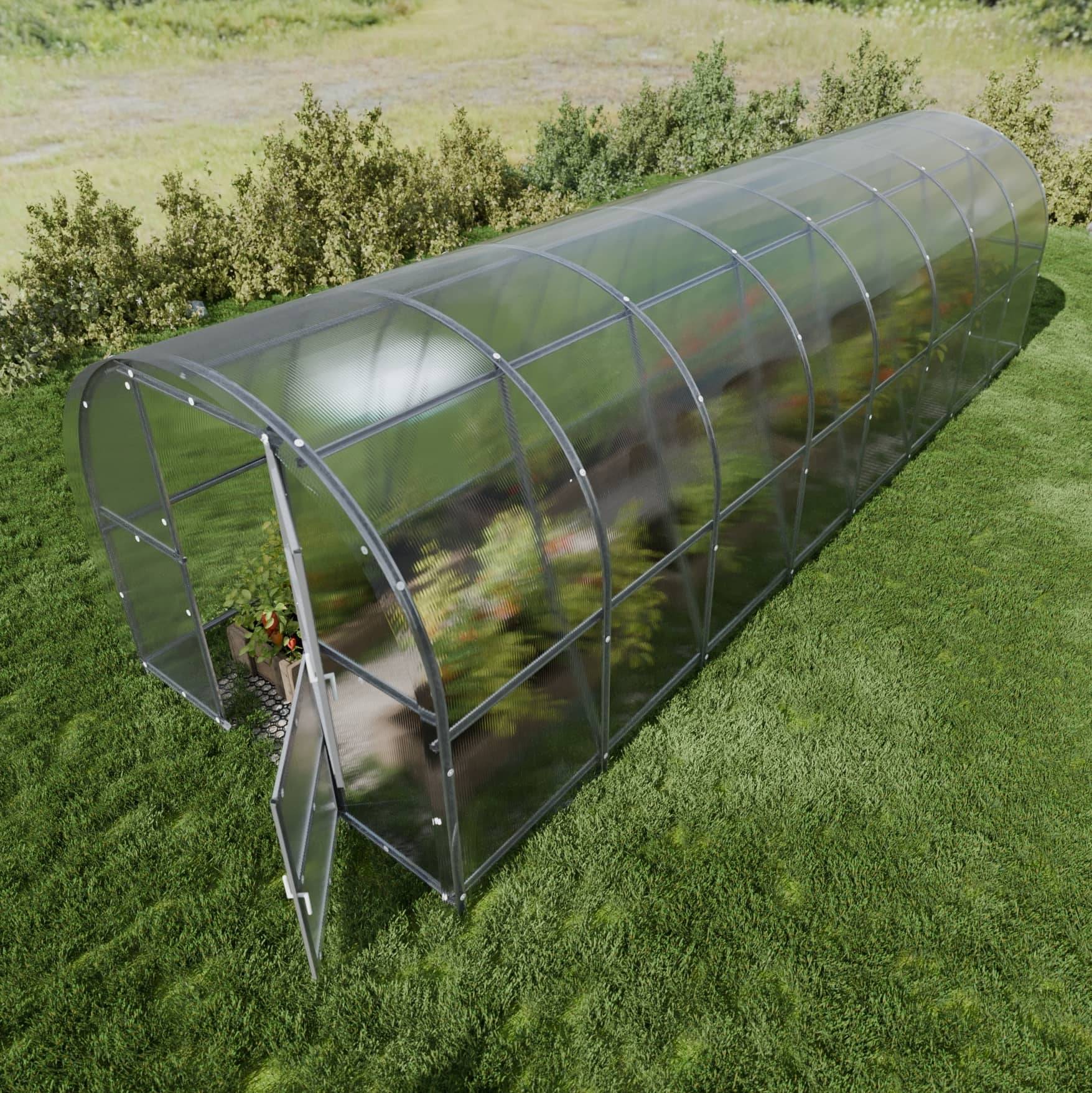 KLASIKA GREENHOUSES - Serre KLASIKA BALTIC LT 3 x 8 m (24 m²), 6 mm avec revêtement en polycarbonate - Image 2