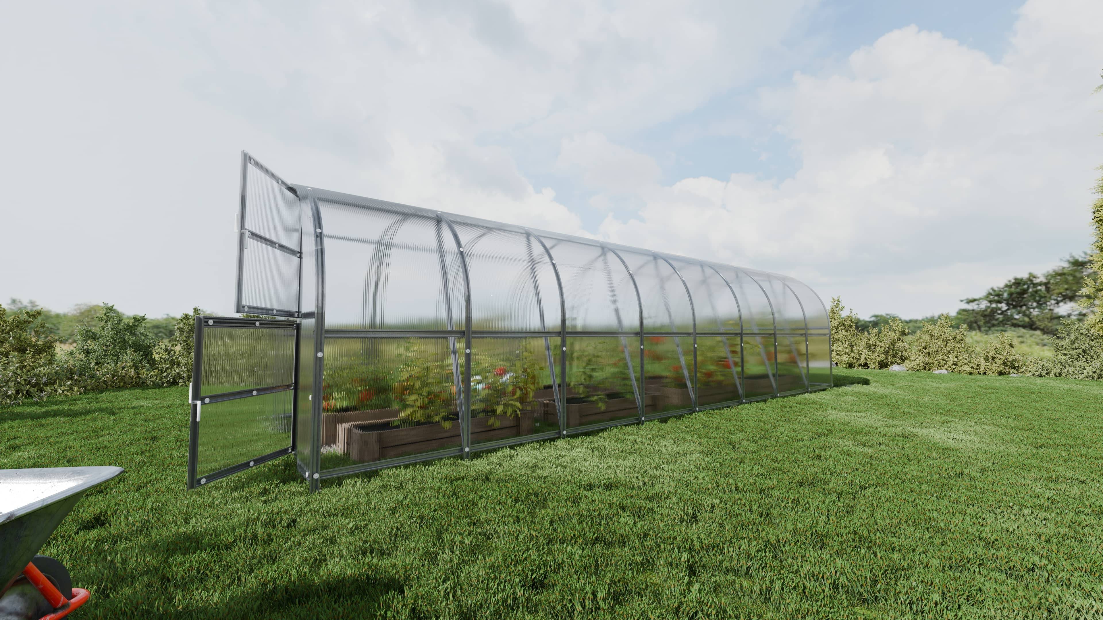 KLASIKA GREENHOUSES - Serre KLASIKA BALTIC LT 3 x 8 m (24 m²), 6 mm avec revêtement en polycarbonate - Image 3