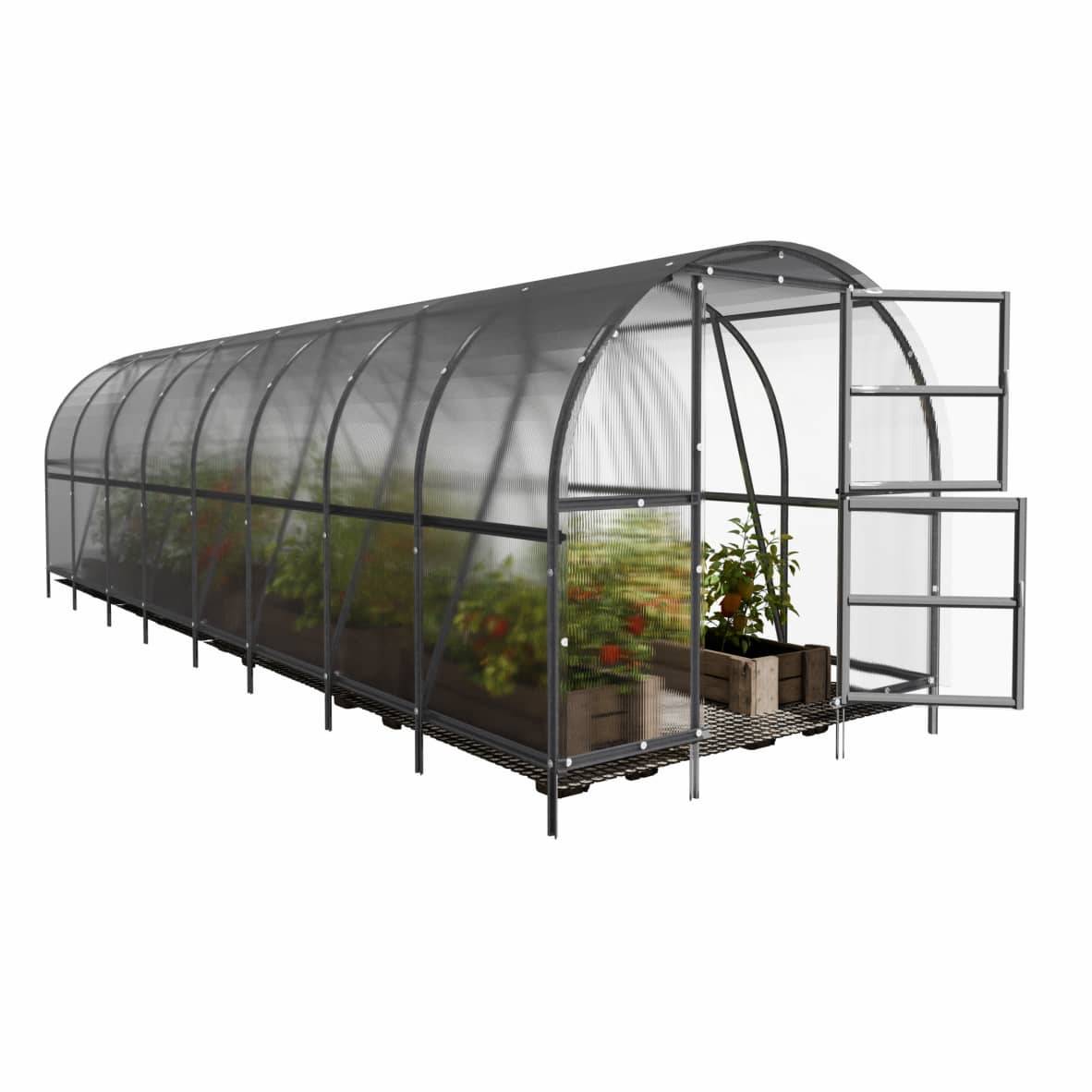 KLASIKA GREENHOUSES - Serre KLASIKA BALTIC LT 3 x 8 m (24 m²), 6 mm avec revêtement en polycarbonate - Image 4