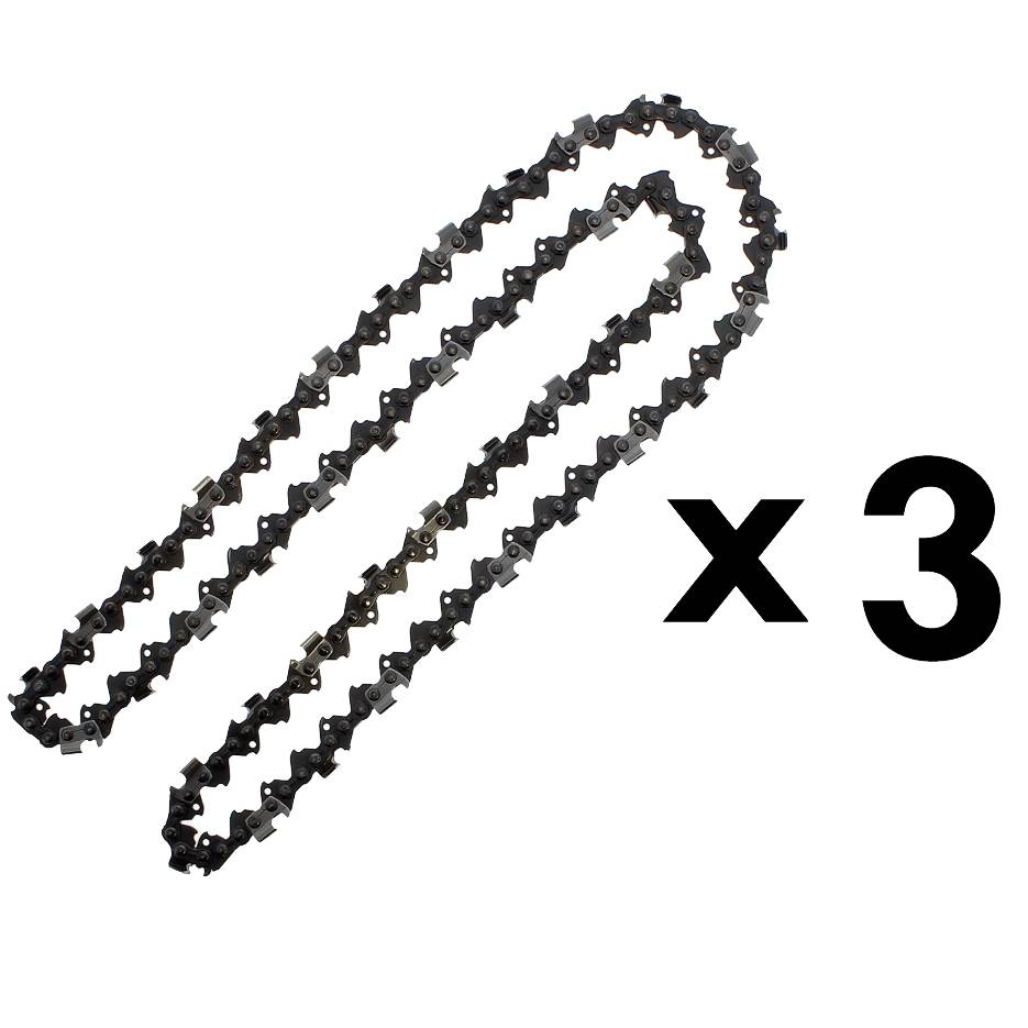 Gt Garden - Lot de 3 chaînes 85 maillons pour tronçonneuse - GT GARDEN - Imagen 1