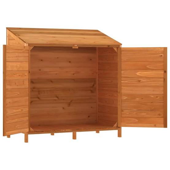 Abri de jardin 0.53m² - Cabane de jardin - Remise de jardin Marron 102x52x112 cm Bois de sapin solide MAISON CHIC - Image 4