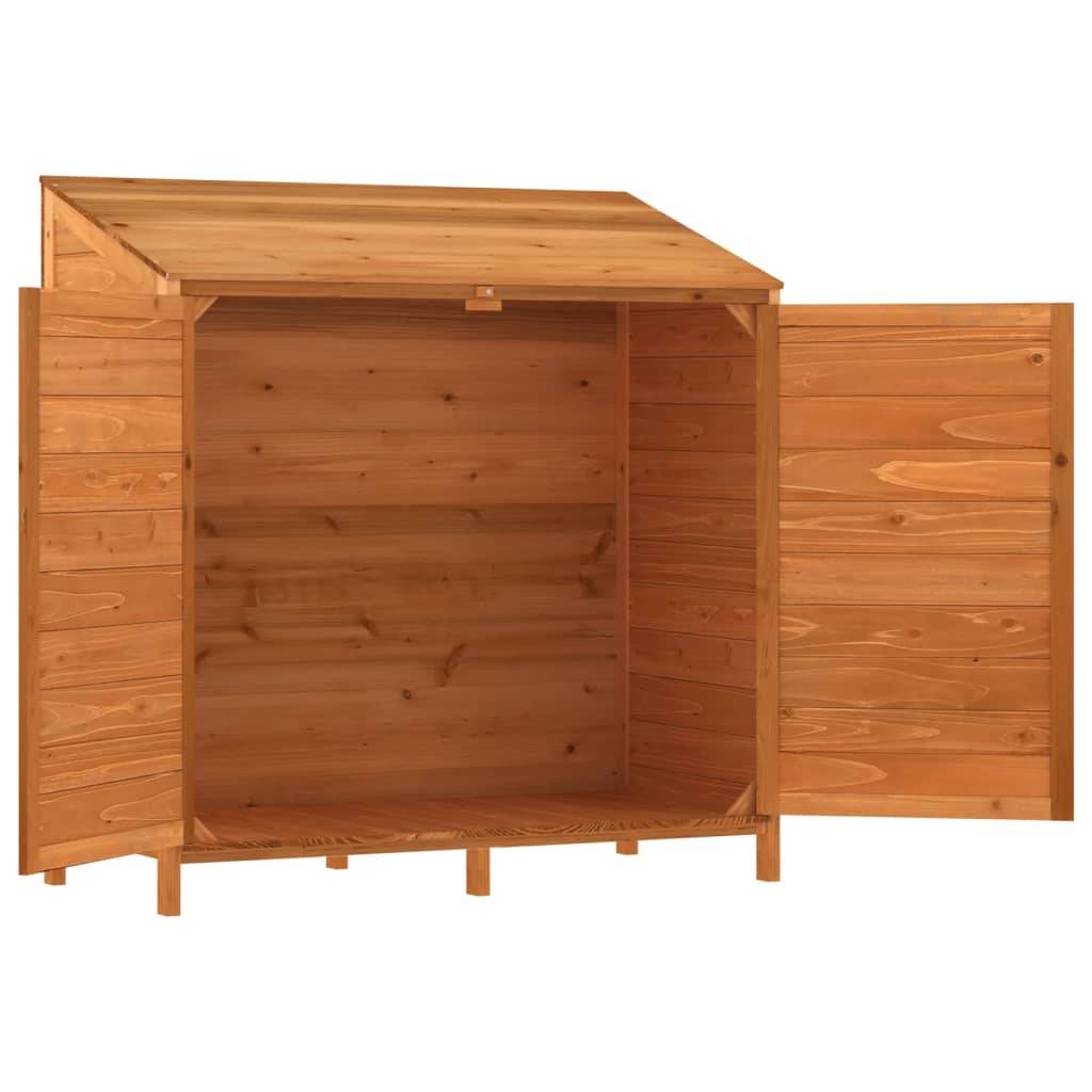 Abri de jardin 0.53m² - Cabane de jardin - Remise de jardin Marron 102x52x112 cm Bois de sapin solide MAISON CHIC - Image 4