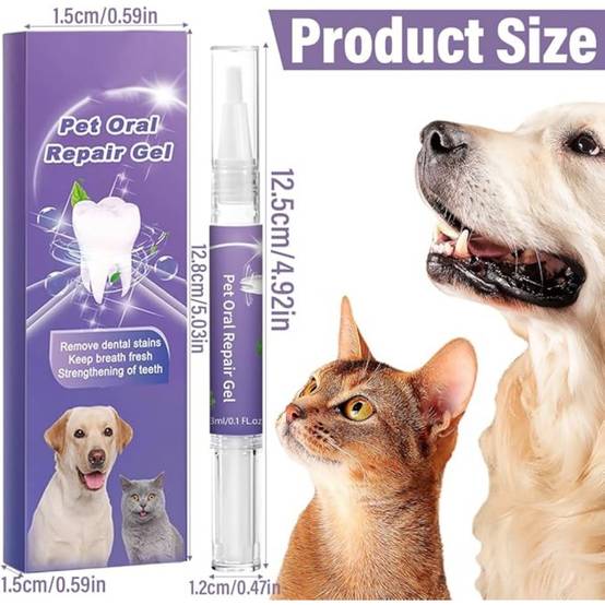 2 Pièces Gel Réparation Buccale pour Animaux - Image 2
