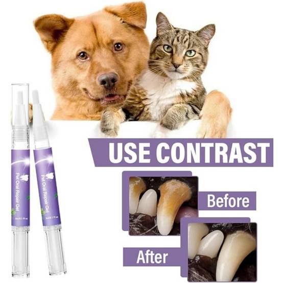 2 Pièces Gel Réparation Buccale pour Animaux - Image 3