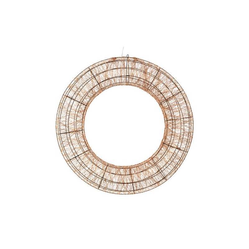 Lotti - Couronne Lumineuse géante 15000 leds multicolores scintillantes structure métal marron Lotti - Imagen 6
