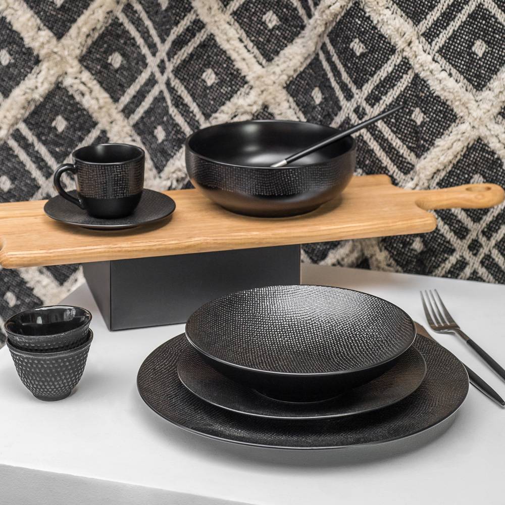 Table Passion - Bol Vésuvio noir 14 cm (lot de 6) - Image 2