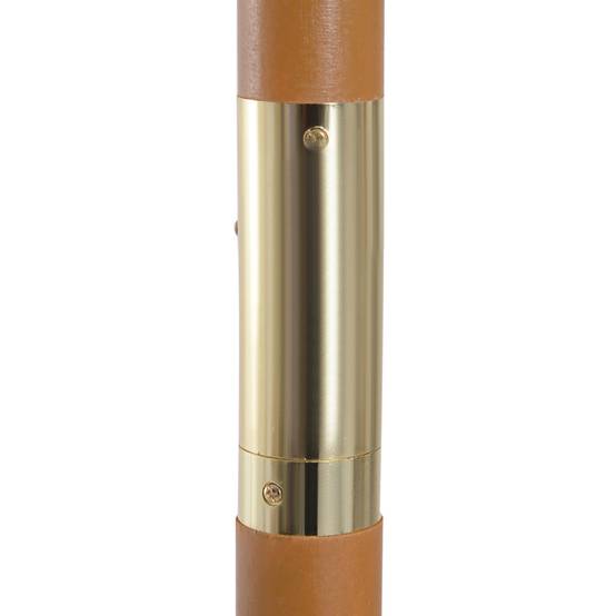Parasol de jardin droit en bois et bambou pour terrasse extérieur anti UV 300cm bleu - ComfortXL Outdoor Living - Image 8