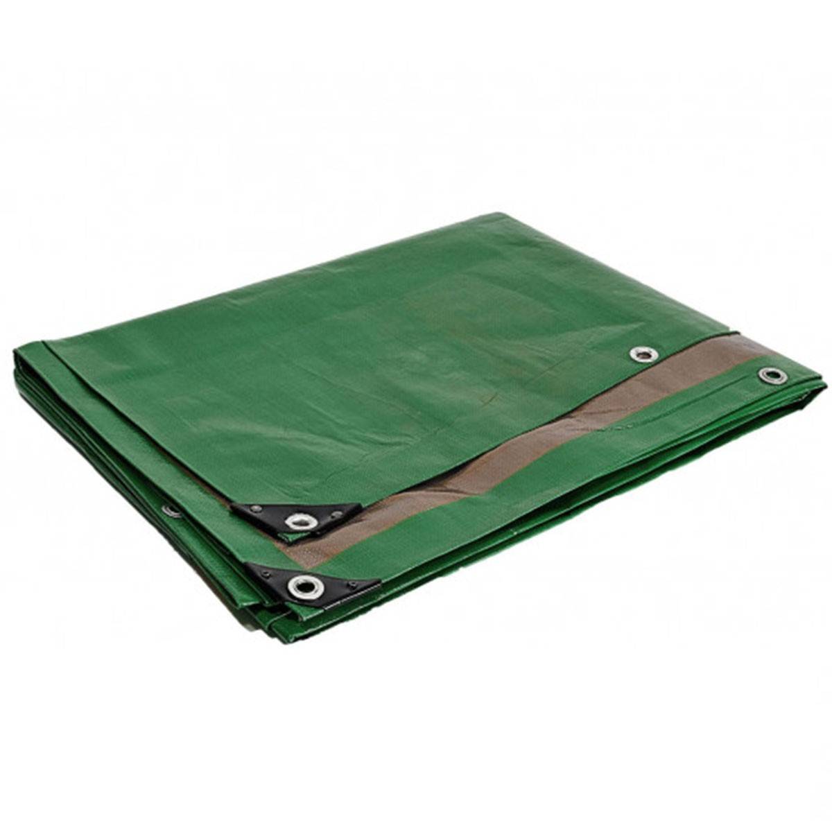 Tecplast - Bâche de jardin 2 x 3 m Verte et Marron Traitée Anti UV Polyéthylène 250g/m² KZ GARDEN - Imagen 2