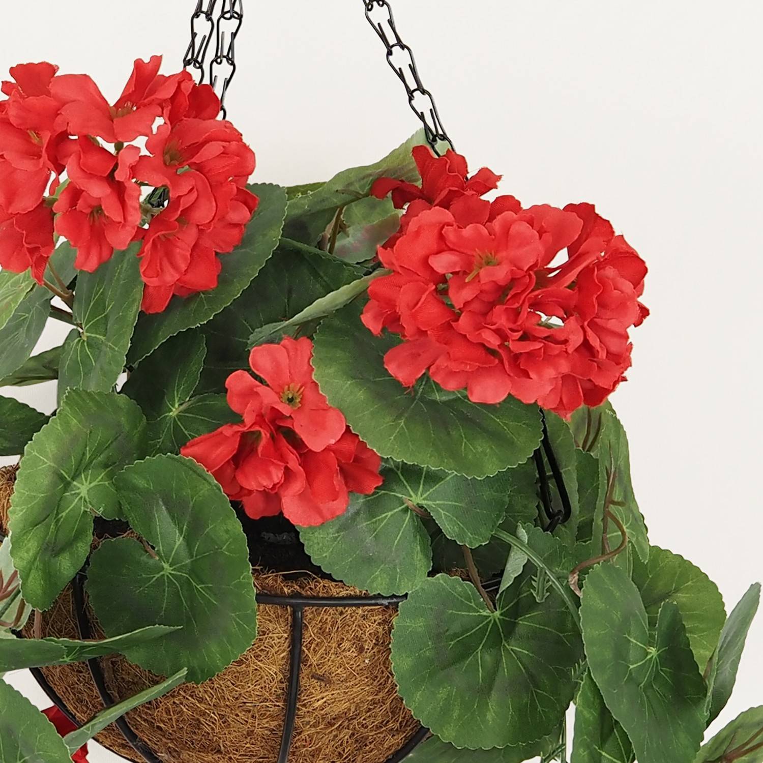 Geranium artificiel suspension 35cm Ligne Déco - Jardiland