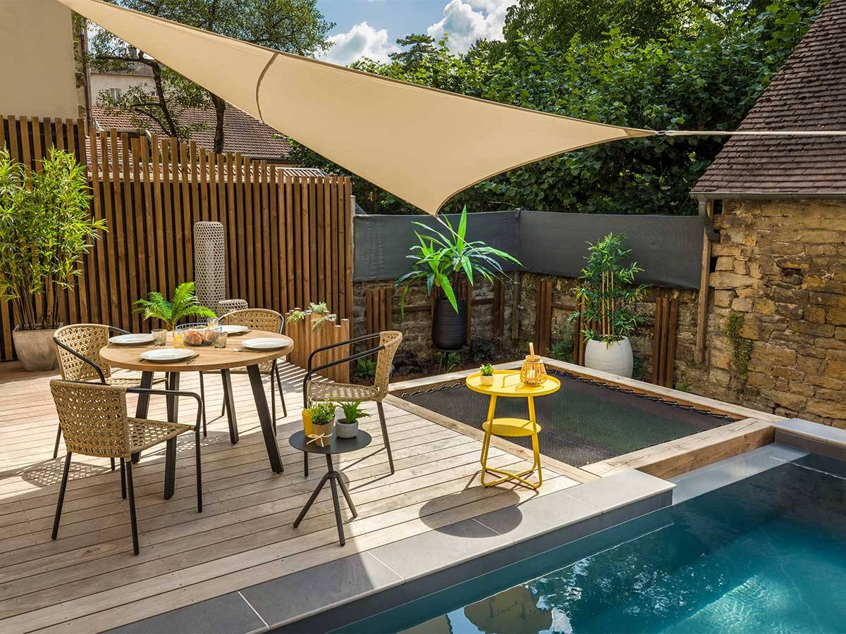 Lot de 2 Fauteuil en jardin en résine tressée imitation rotin Cocos - Jardiline - Imagen 6