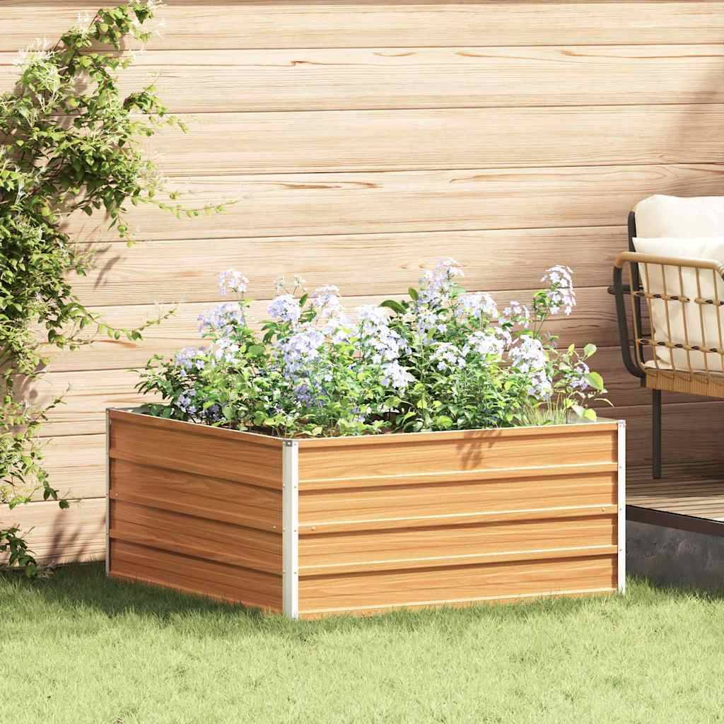Prolenta Premium - Jardinière acier marron 100 x 100 x 45 cm - Prolenta premium p323.6 - Image 1