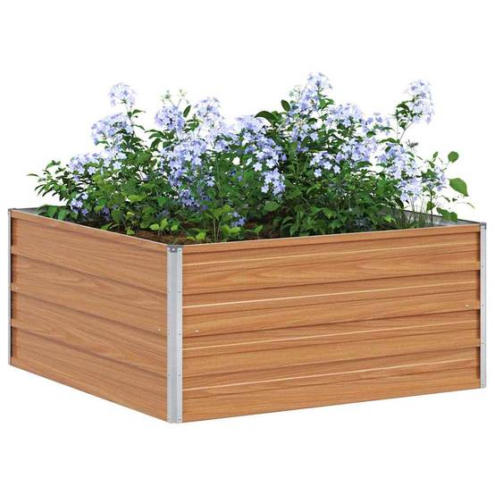Prolenta Premium - Jardinière acier marron 100 x 100 x 45 cm - Prolenta premium p323.6 - Image 3