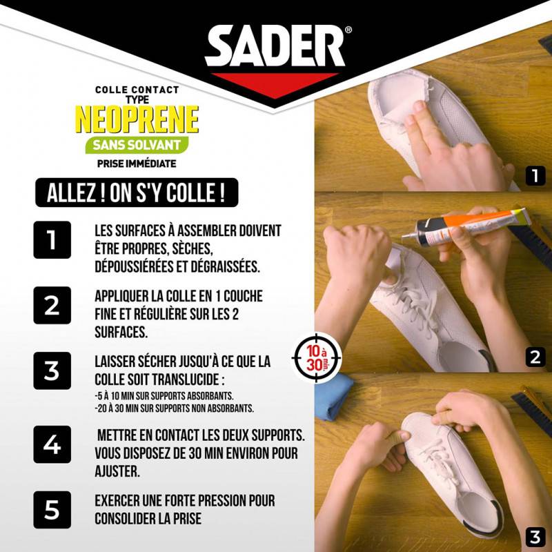 Sader - COLLE CONTACT S/SOLV TUBE 30 ML - Image 4