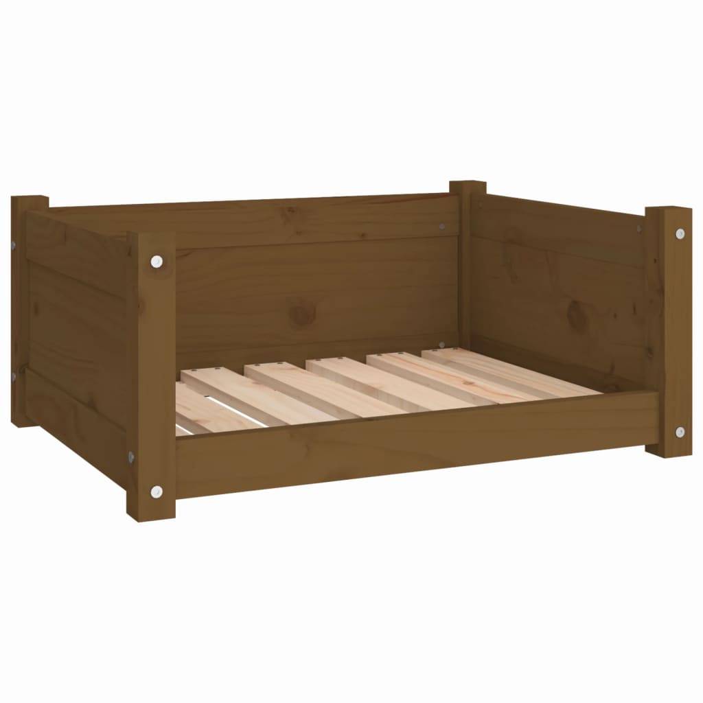 Vidaxl - Lit pour chien Marron miel 65,5x50,5x28 cm Bois de pin solide vidaXL 821450 - Imagen 2