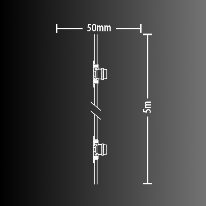 Xanlite - Guirlande LED 10M extensible, 10 douilles, compatible ampoules E27 (non incluses) - GRL10230VB - Image 6