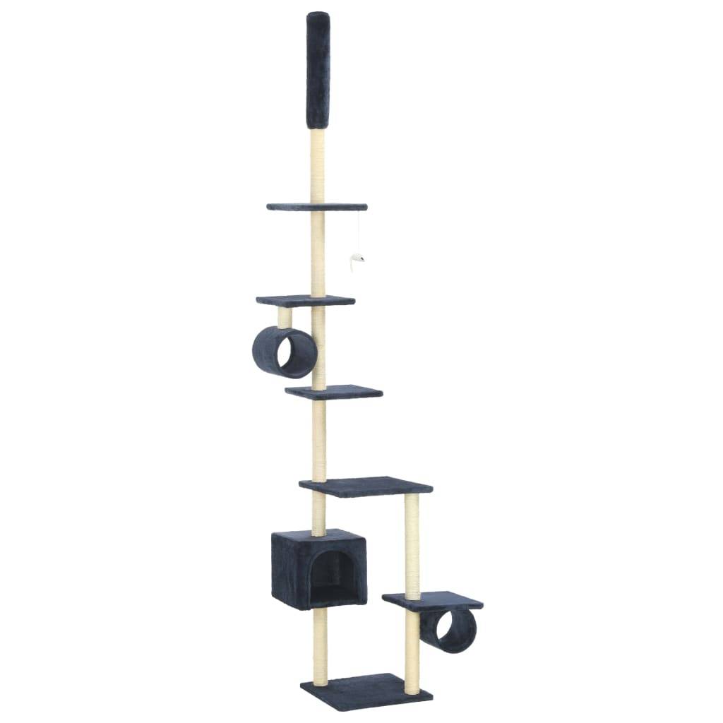 Arbre à Chat Géant Sisal Jeu Bleu 260cm pour Grand Chat Luxe Multi-niveaux - ComfortXL Outdoor Living - Image 2