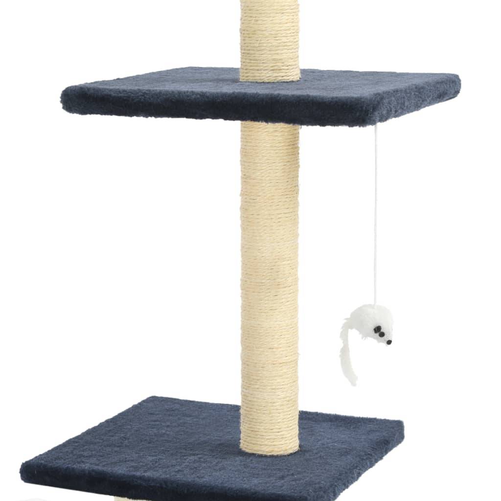 Arbre à Chat Géant Sisal Jeu Bleu 260cm pour Grand Chat Luxe Multi-niveaux - ComfortXL Outdoor Living - Image 4