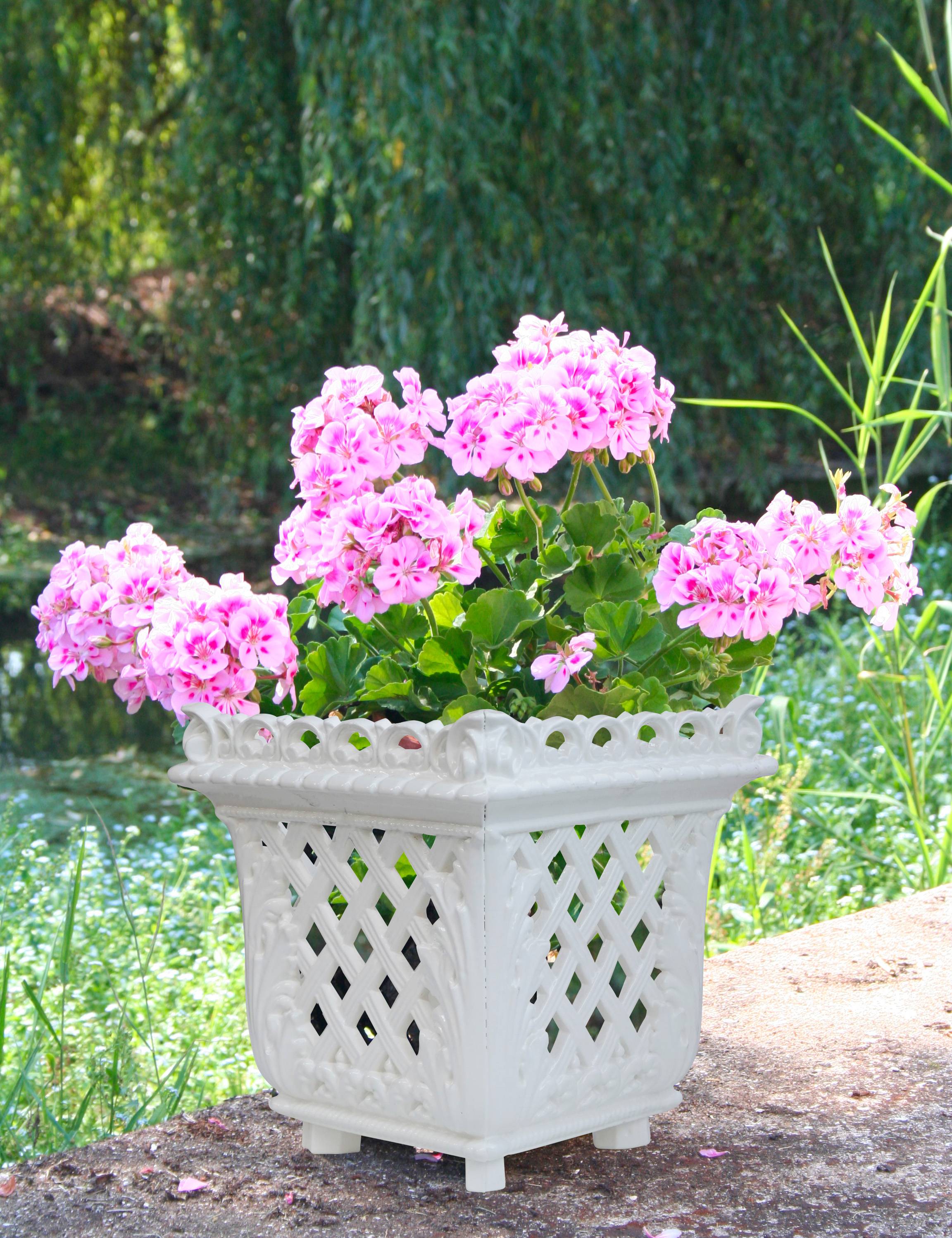Jardinière Mansart 260 blanche, Dommartin - Imagen 4