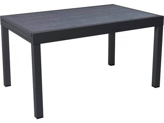 Table De Jardin En Aluminium Extensible "lagos" - 140/280 X 90 X 76 Cm - Noir -habitat Et Jardin - Image 1