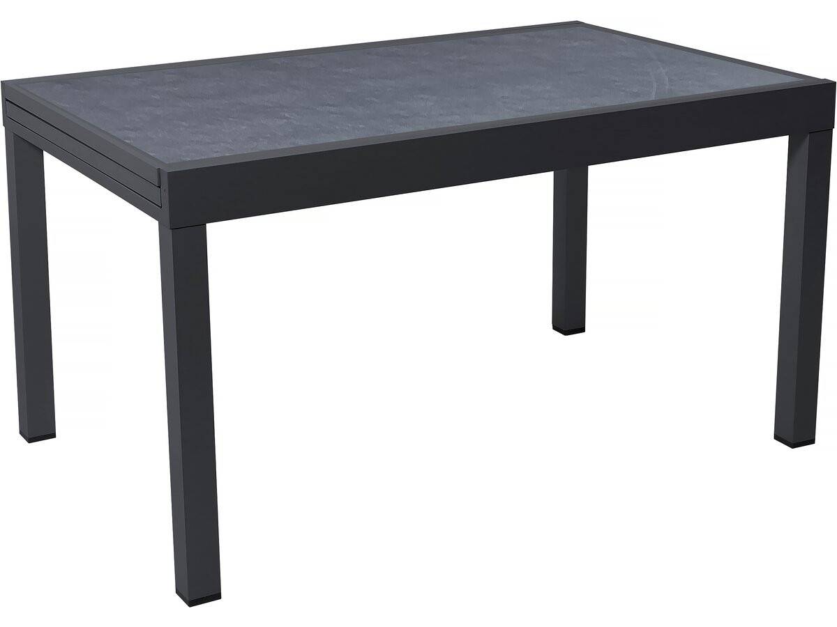 Table De Jardin En Aluminium Extensible "lagos" - 140/280 X 90 X 76 Cm - Noir -habitat Et Jardin - Image 1