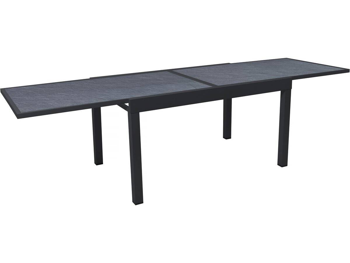 Table De Jardin En Aluminium Extensible "lagos" - 140/280 X 90 X 76 Cm - Noir -habitat Et Jardin - Image 3