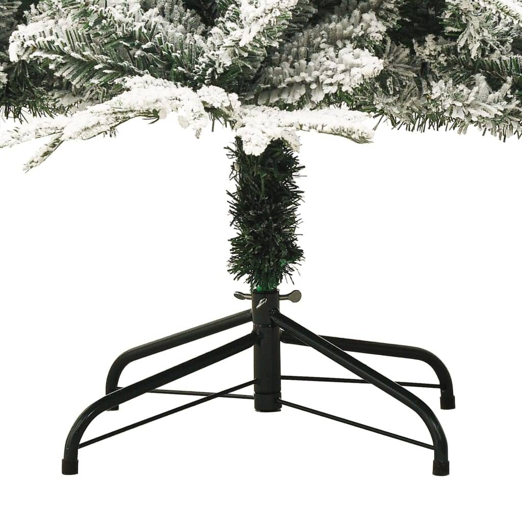 Vidaxl - Sapin de Noël artificiel à flocons de neige Vert 210 cm PVC/PE vidaXL 328495 - Image 6