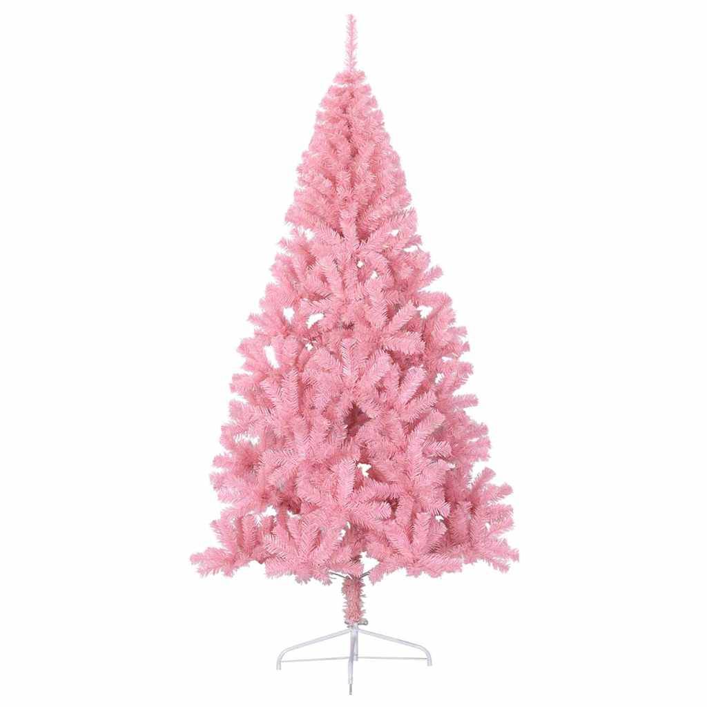 Vidaxl - Sapin de Noël artificiel pré-éclairé Rose 180 cm PVC vidaXL 3397083 - Image 6