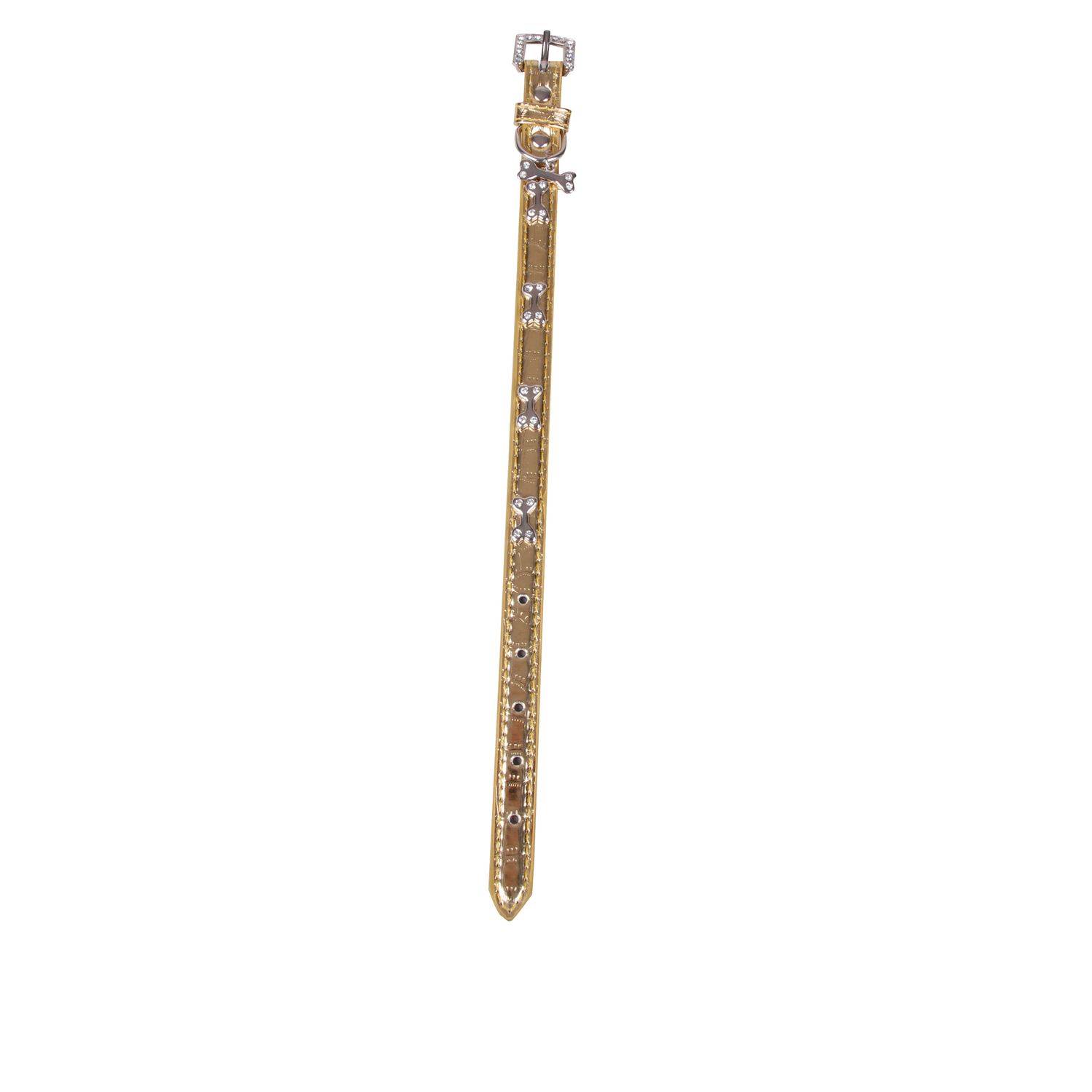 Sans Marque - Collier pour chien os en diamant Design - Taille S - Dogi