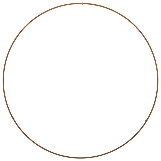 Cercle de Jardin Acier Patiné Effet Rouille Décoratif pour Arbre Ø 80x20 cm Marron - ComfortXL Outdoor Living - Image 4